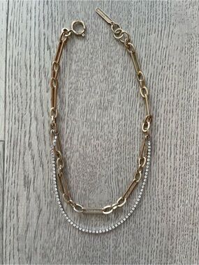 Justine Clenquet Layered Paperclip Necklace